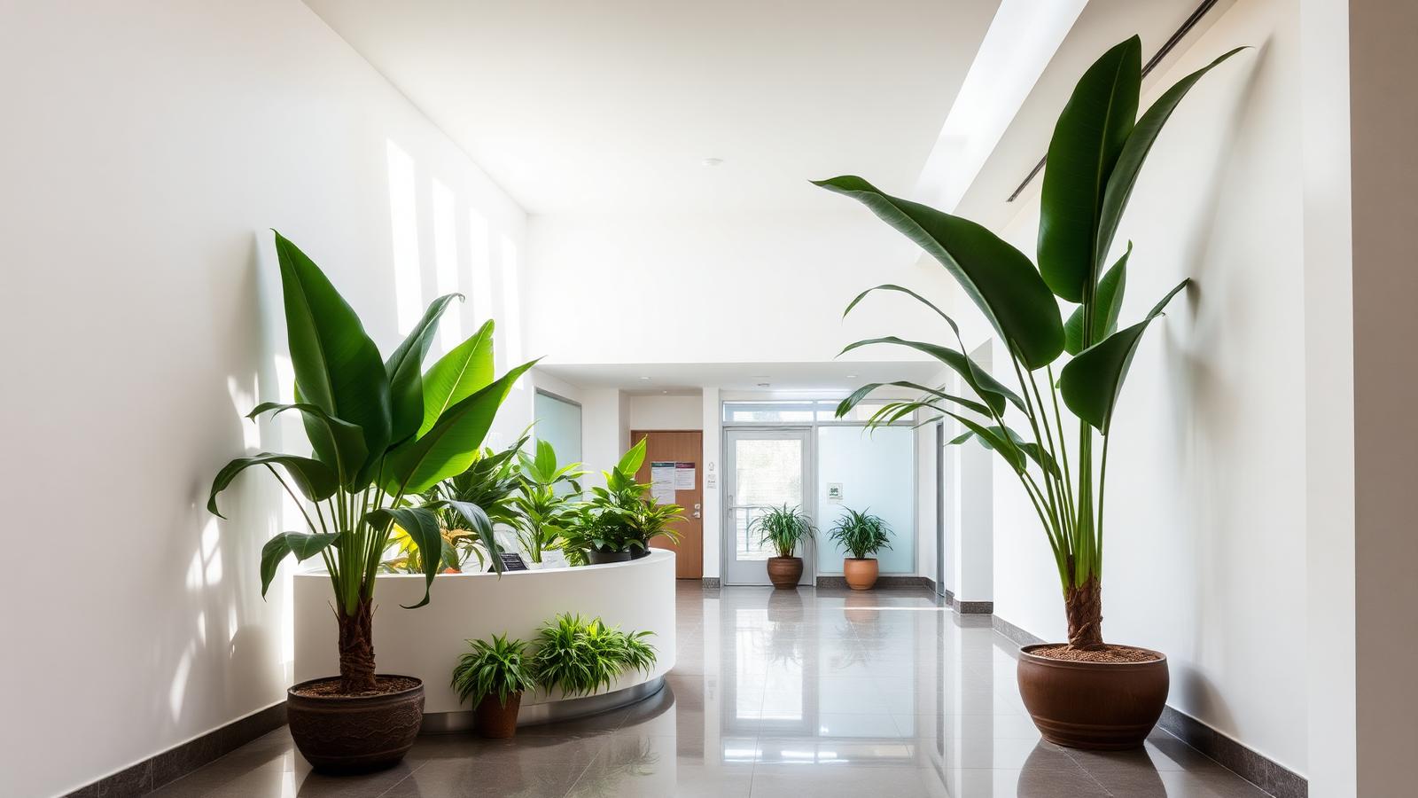 Modern hospital reception in Bali